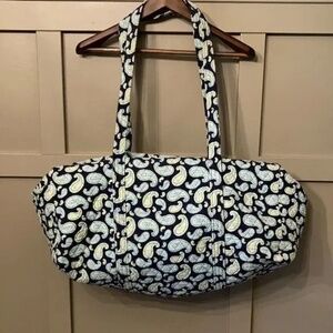 Nantucket Paisley Quilted Large Travel Duffel Bag